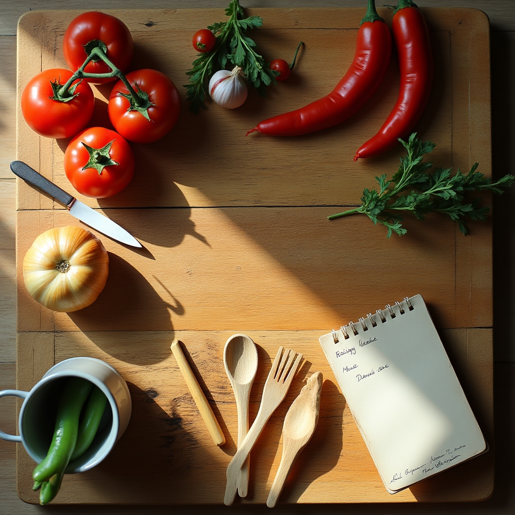 Ingredientes y utensilios de cocina para la sesión práctica